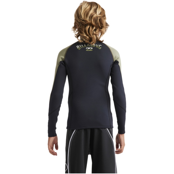 2026 Billabong Junior 1/1mm Absolute Natural Jacket 24CW191508 - Military